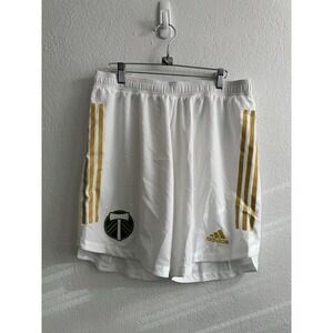 Adidas Portland Timbers Shorts Mens Large L White Player Issued Game Unused #11
